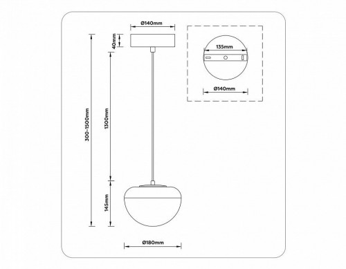 Подвесной светильник Ambrella light High Light LH12001