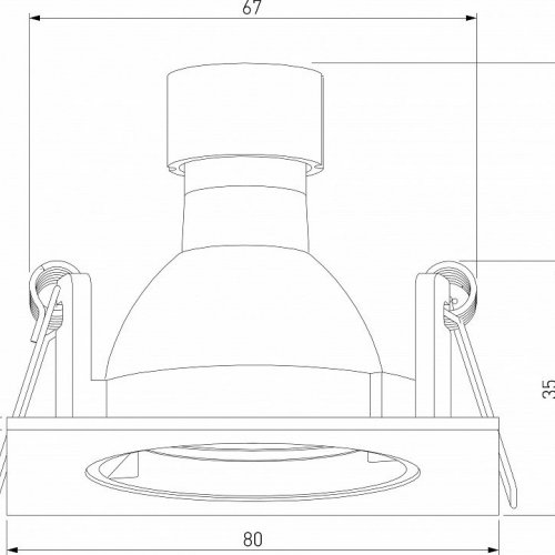 Встраиваемый светильник Elektrostandard 25057/01 a067710