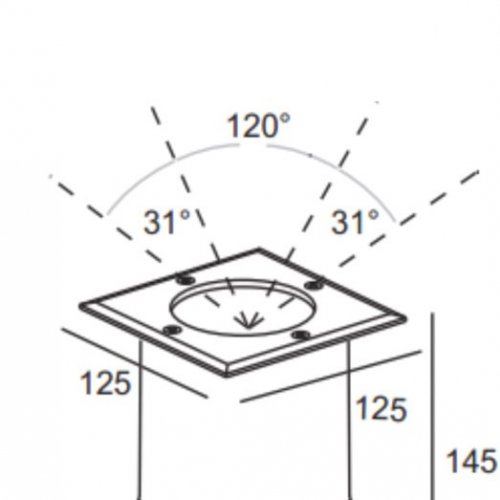 Встраиваемый светильник уличный Oasis Light 12688 SS Встраиваемый светильник уличный Oasis Light 12688 SS