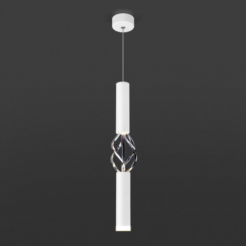 Подвесной светодиодный светильник Eurosvet Lance 50191/1 LED белый/хром