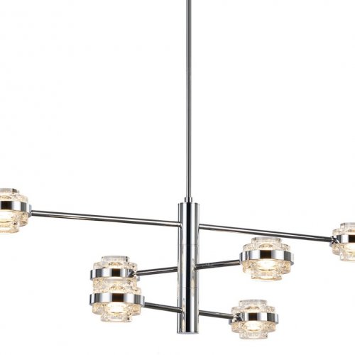 Подвесная люстра DeLight Collection Indiana MX22030002-6A chrome/clear Подвесная люстра DeLight Collection Indiana MX22030002-6A chrome/clear
