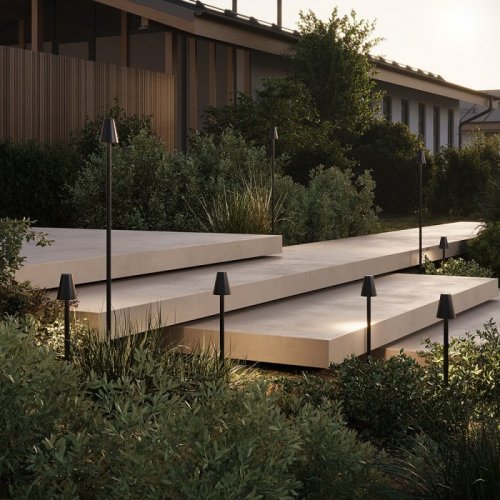 Грунтовый светильник Cane O504FL-L1B3K