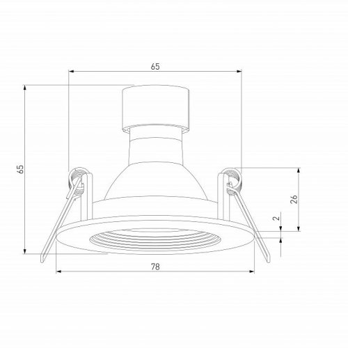 Светильник встраиваемый Elektrostandard City (25060/01) GU10 белый IP44 a070142