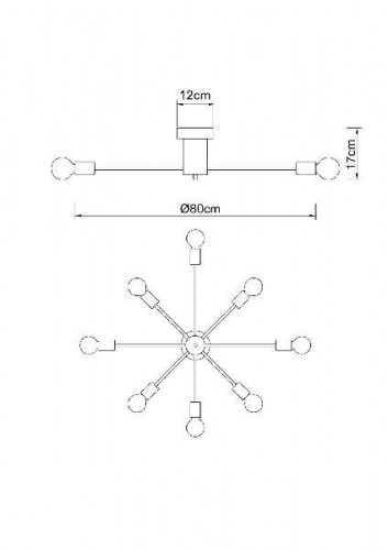 Потолочная люстра Arte Lamp Alastor A6702PL-8WH Потолочная люстра Arte Lamp Alastor A6702PL-8WH