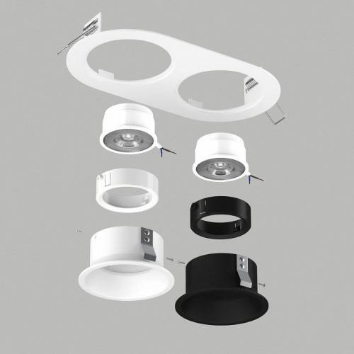 Точечный светильник Lightstar Domino D6560607WBMOD