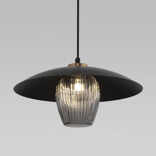 Подвесной светильник Eurosvet Kamari 50259/1 черный/дымчатый