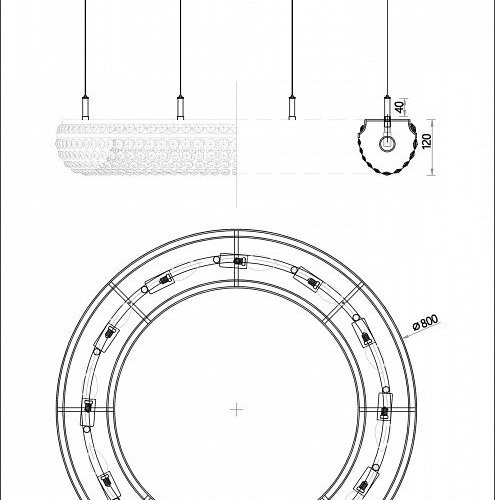 Подвесная люстра Favourite Monilibus 4015-12P