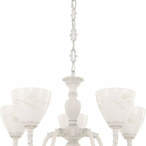 Подвесная люстра AM343837 347837/5 WT+SL Подвесная люстра AM343837 347837/5 WT+SL