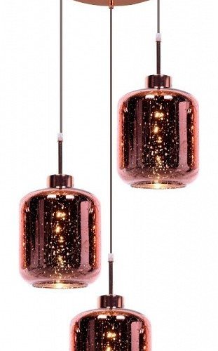 Подвесная люстра Lumina Deco Alacosmo LDP 6811-3 RD R.GD Подвесная люстра Lumina Deco Alacosmo LDP 6811-3 RD R.GD