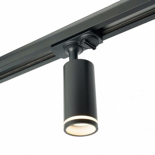 Светильник Feron AL146 трековый однофазный на шинопровод под лампу GU10, черный 51325 Светильник Feron AL146 трековый однофазный на шинопровод под лампу GU10, черный 51325