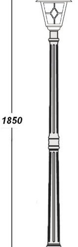 Наземный фонарь Oasis_Light FARO 91108 Bl