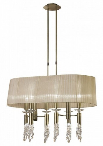 Подвесная люстра Mantra Tiffany Antique Brass 3873 Подвесная люстра Mantra Tiffany Antique Brass 3873