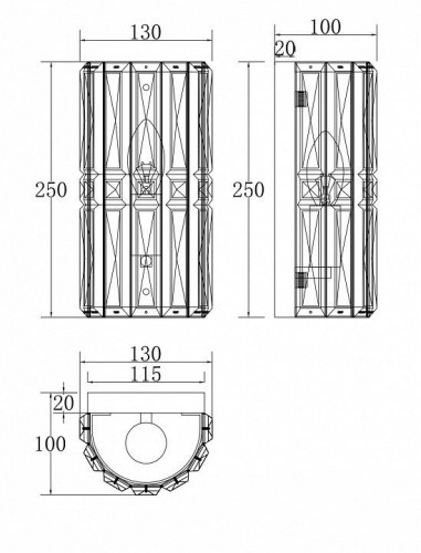 Настенный светильник Maytoni Aster MOD094WL-01CH