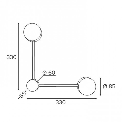 Накладной светильник Wolta Molecule WSL-GX53/13E