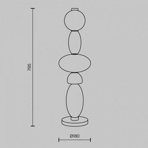 Интерьерная настольная лампа Maytoni Adore MOD297TL-L24BS3K Интерьерная настольная лампа Maytoni Adore MOD297TL-L24BS3K