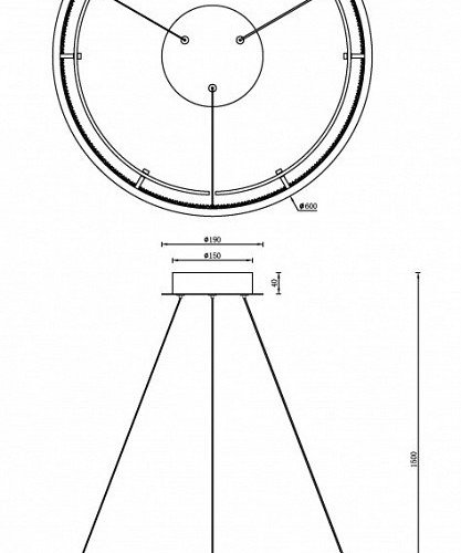 Подвесной светильник iLedex Meridian C4716-60 CR Подвесной светильник iLedex Meridian C4716-60 CR