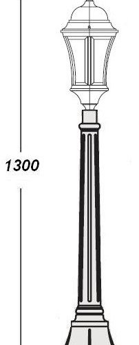 Наземный фонарь Oasis_Light ASTORIA 1 L 91307L Bl