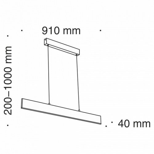 Подвесной светодиодный светильник Maytoni Step P010PL-L23B4K