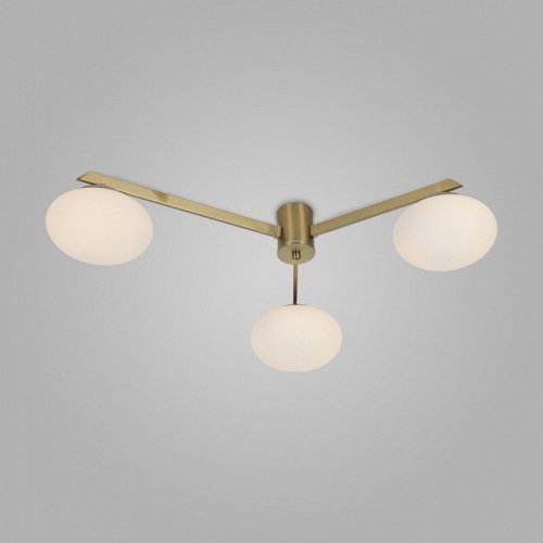 Потолочная люстра Eurosvet Opaline 70220/3 латунь Потолочная люстра Eurosvet Opaline 70220/3 латунь
