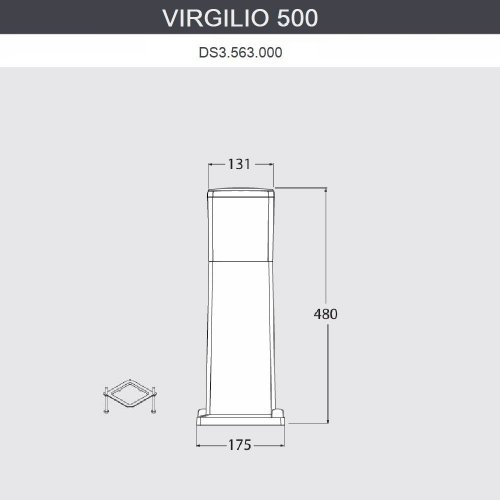 Наземный светильник Fumagalli Virgilio DS3.563.000.WYF1R Наземный светильник Fumagalli Virgilio DS3.563.000.WYF1R