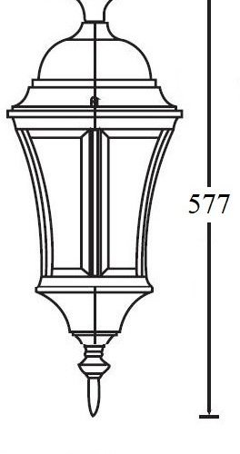 Потолочный светильник уличный Oasis Light ASTORIA 1 L 91305LA cover Gb