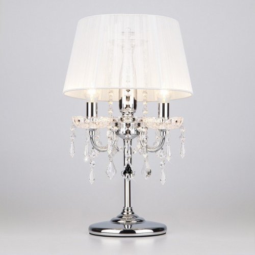 Интерьерная настольная лампа Eurosvet 2045 2045/3T хром/белый настольная лампа