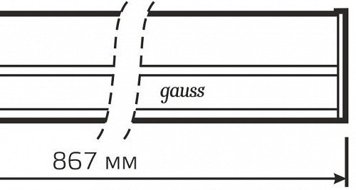 Линейный светодиодный светильник Gauss TL Basict 930411210