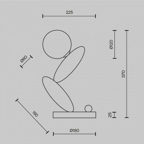 Интерьерная настольная лампа Resonance MOD482TL-L6PT3K Интерьерная настольная лампа Resonance MOD482TL-L6PT3K