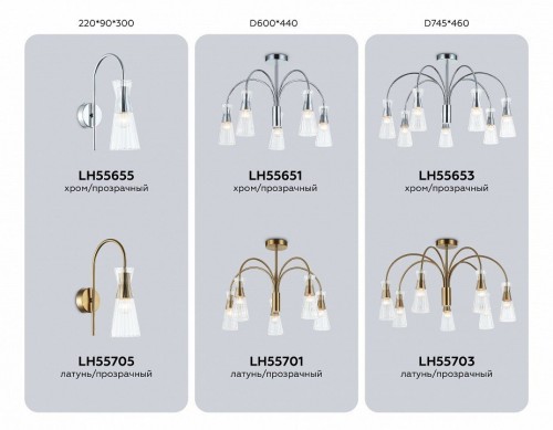 Потолочная люстра Ambrella light High Light LH55653