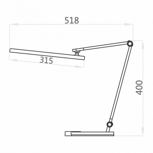 Настольная лампа офисная Uniel ULM UL-00011291