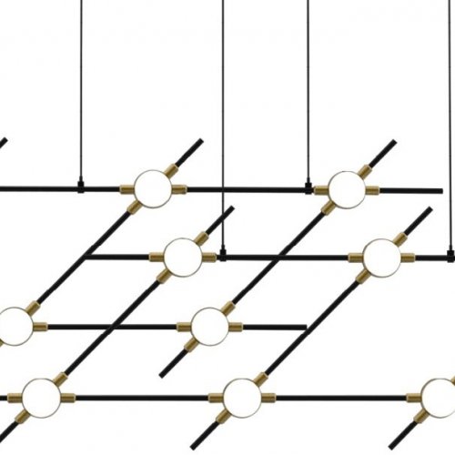 Подвесной светильник Molecular MD18001067-14A black/gold Подвесной светильник Molecular MD18001067-14A black/gold