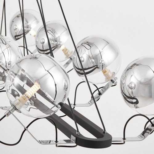 Подвесная люстра Lumina Deco Marseo LDP 9110-8-PR BK+CHR Подвесная люстра Lumina Deco Marseo LDP 9110-8-PR BK+CHR