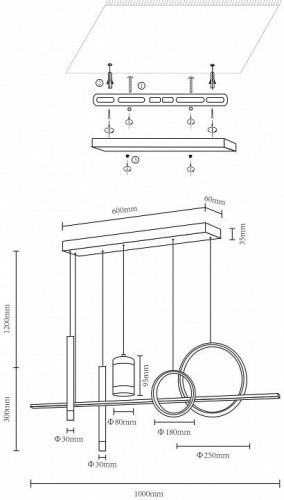 Подвесной светильник Velante 431-106-06