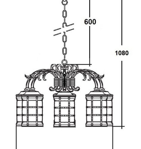 Уличный светильник подвесной BARSELONA 81270/6/16 Gw Уличный светильник подвесной BARSELONA 81270/6/16 Gw