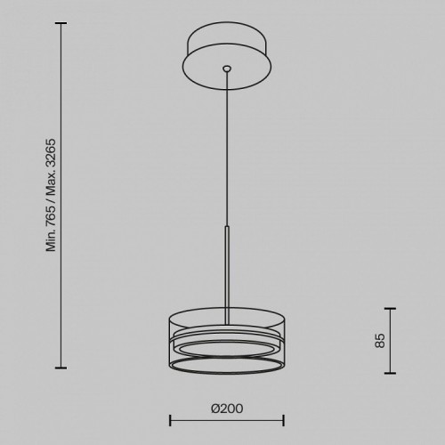 Подвесной светильник Maytoni Dress code MOD348PL-L14BBS3K
