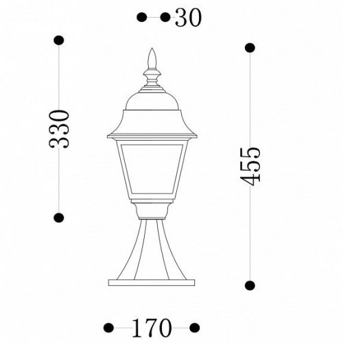 Уличный светильник Maytoni Abbey Road O004FL-01B