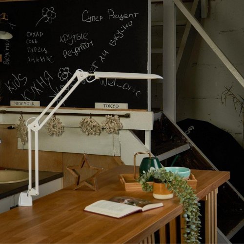 Настольная лампа (10610) Uniel TLD-524 White/LED/500Lm/4500K/Dimmer Настольная лампа (10610) Uniel TLD-524 White/LED/500Lm/4500K/Dimmer