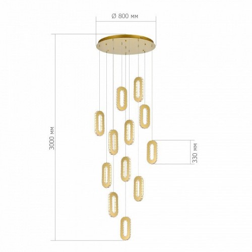 Подвесной светильник ST Luce ALLUNGO SL6506.203.12