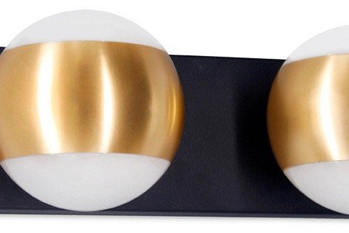 Спот Ambrella light Wall 16 FW575/2 SBK/GD черный песок/золото G9 max 40W 260*70*85