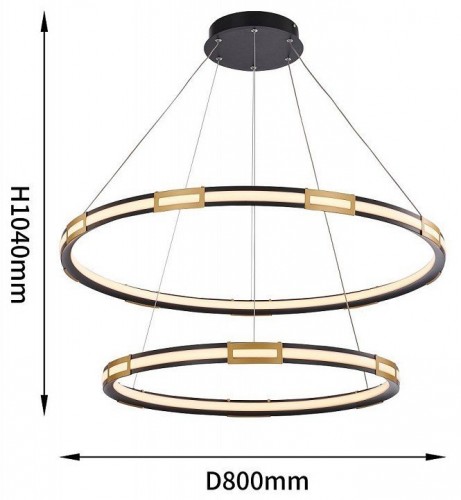 Подвесной светодиодный светильник Favourite Rota 4131-2P