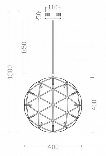 Подвесной светодиодный светильник Freya Amber FR5099PL-L21CH