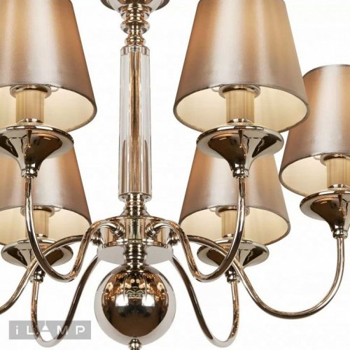 Подвесная люстра iLamp Rolling P2406-6 Nickel Подвесная люстра iLamp Rolling P2406-6 Nickel