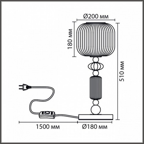 Интерьерная настольная лампа Lumion Alegra 8334/1T