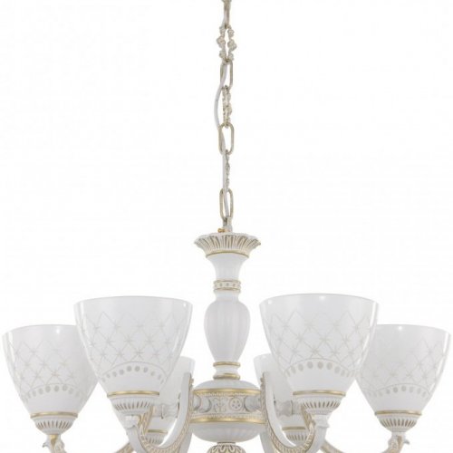 Подвесная люстра AM343837 343837/6 WT+G Подвесная люстра AM343837 343837/6 WT+G