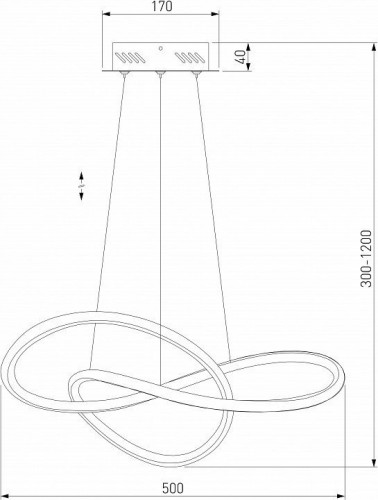 Подвесной светильник Eurosvet Wind 90312/1 черный