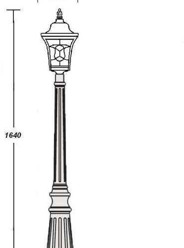 Наземный фонарь Oasis_Light VENECIA 2L 91811L Bl