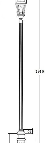 Наземный фонарь ASTORIA 2M 91410M B2 Bl овал