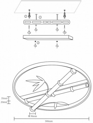Потолочный светильник Velante 440-307-03 Потолочный светильник Velante 440-307-03