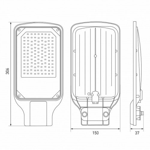 Уличный консольный светильник SPP-5 SPP-504-0-50K-070