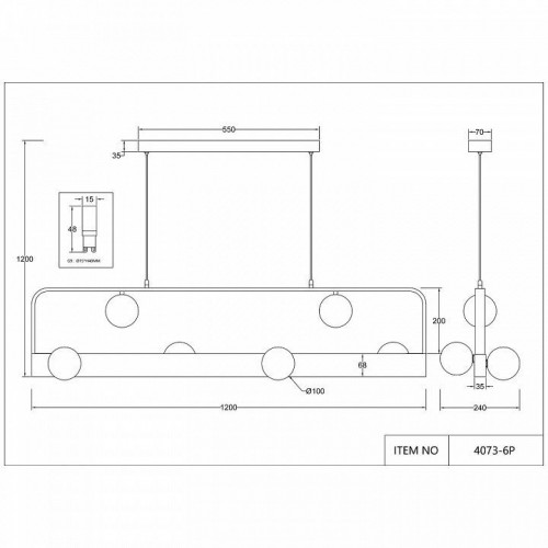 Подвесной светильник Favourite Fitirum 4073-6P Подвесной светильник Favourite Fitirum 4073-6P